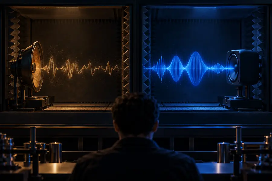 Comparison view for F5 TTS and TTS v2 voice output